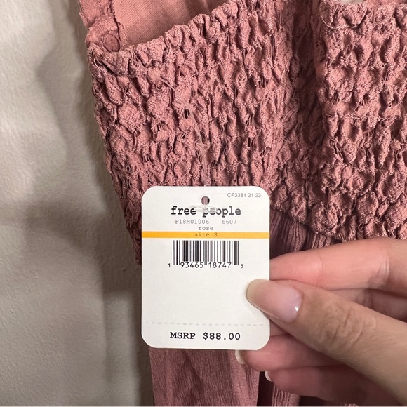 HP 🎉 NWT Free People Adella Slip Dress in Rose - Picture 11 of 11